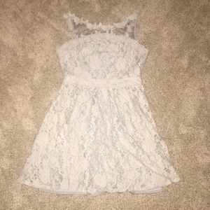 Lacey blue dress